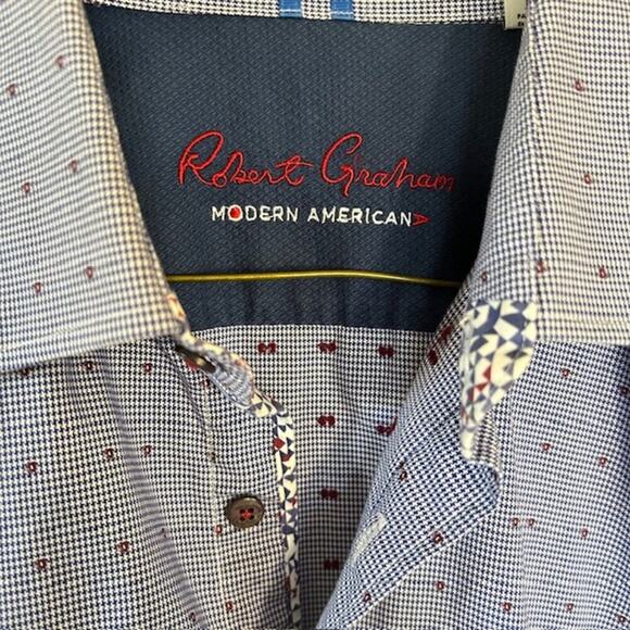 Robert Graham Modern American Tailored Fit Shirt - Size M - Picture 2 of 9